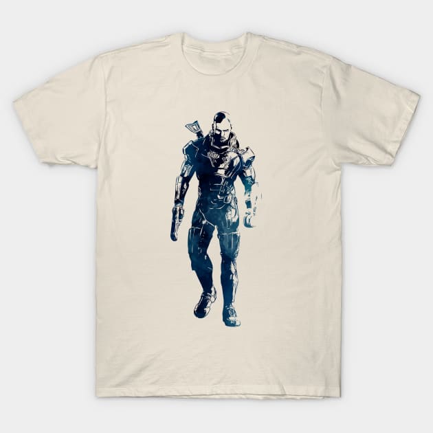 John Shepard - Mass Effect T-Shirt by Naumovski